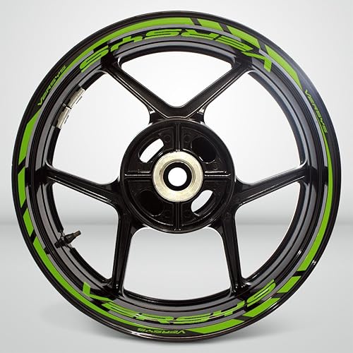 Miniatura 2 de Adhesivo adhesivo para llantas de motocicleta, color verde mate, compatible con Kawasaki Versys
