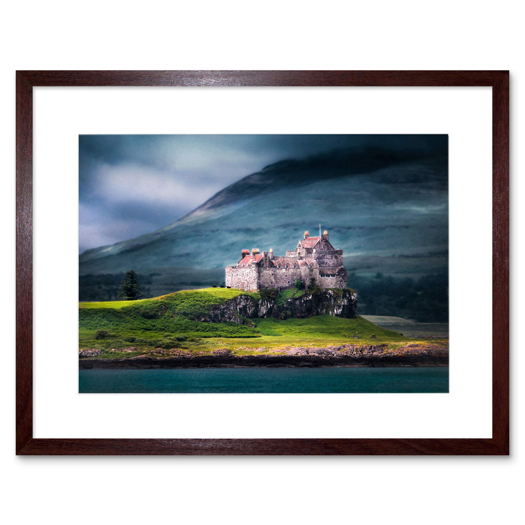 Wee Blue Coo Duart Castle Scotland Isle Mull Art Picture Framed Wall Art Print