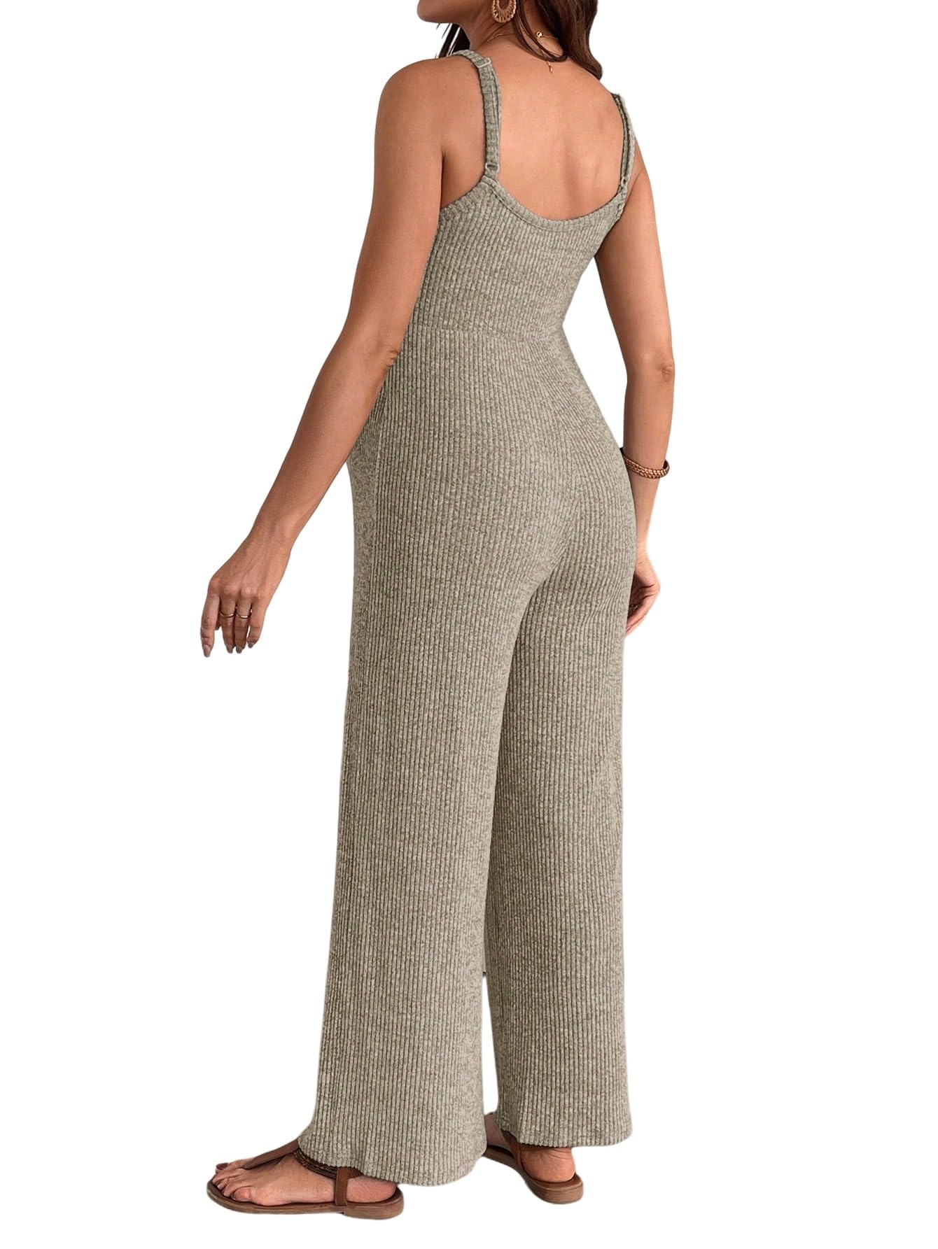 SweatyRocks Damen Jumpsuit für Schwangere Spaghettiträger Strick Overall Weite Partysuit Sommer Romper Hoseanzug Schwangerschafts Outfits
