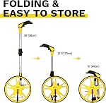 DEKOPRO Measuring Wheel, Measures Up to 99,999 Ft Compact Wheel with Carrying Bag, 12-Inch