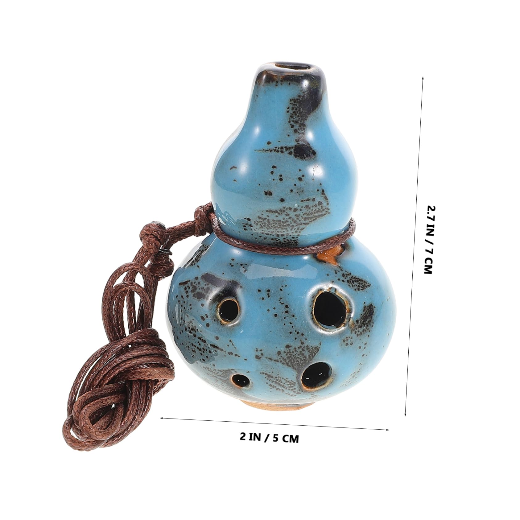 SUPVOX Beginner's Music Instrument Ceramic Alto Ocarina 6 Hole for Yoga Music Education Students Lovers Meditation