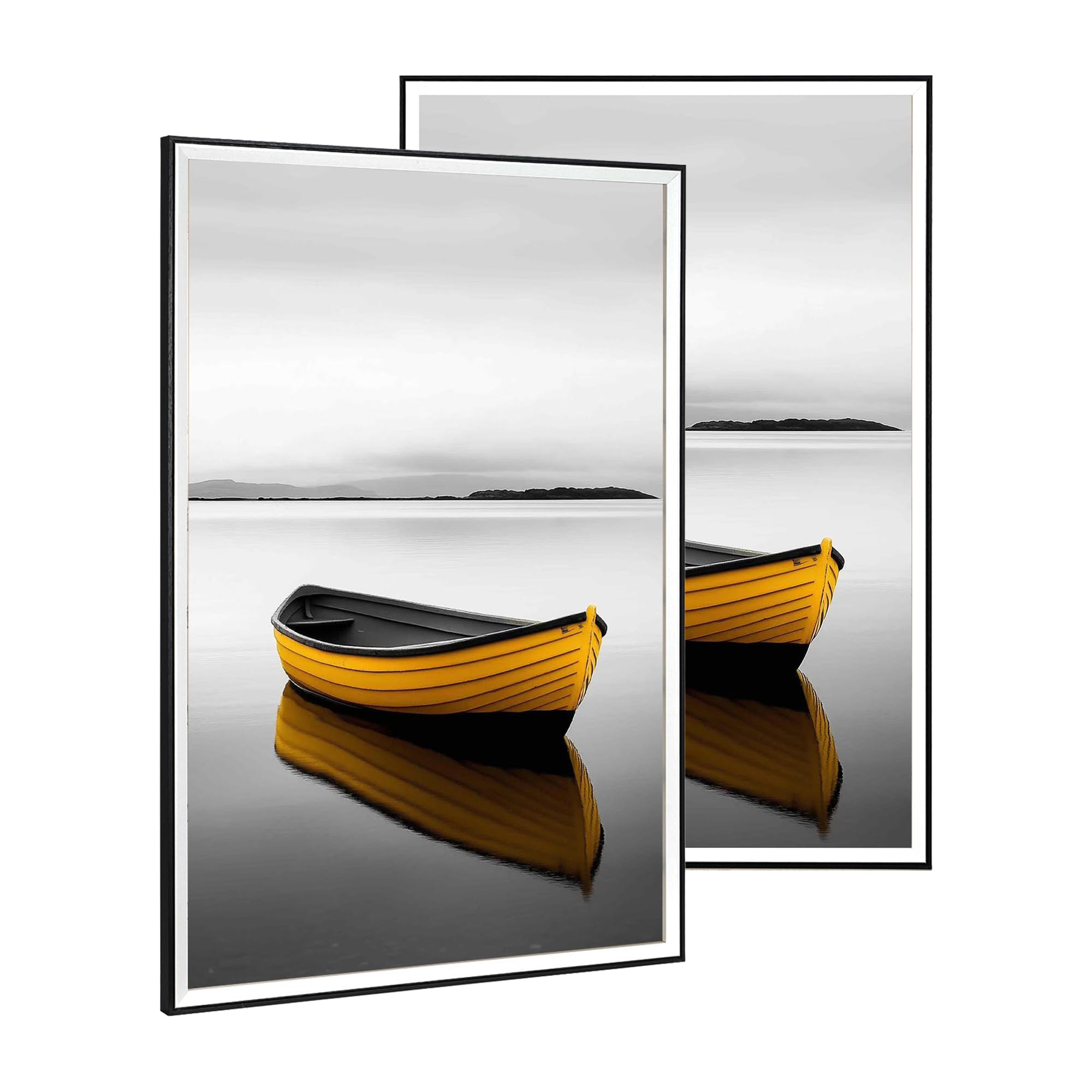 Baoee A2 Black white Picture Frame,Set of 2,photo frame with acrylic glass,Poster Frame — image 1