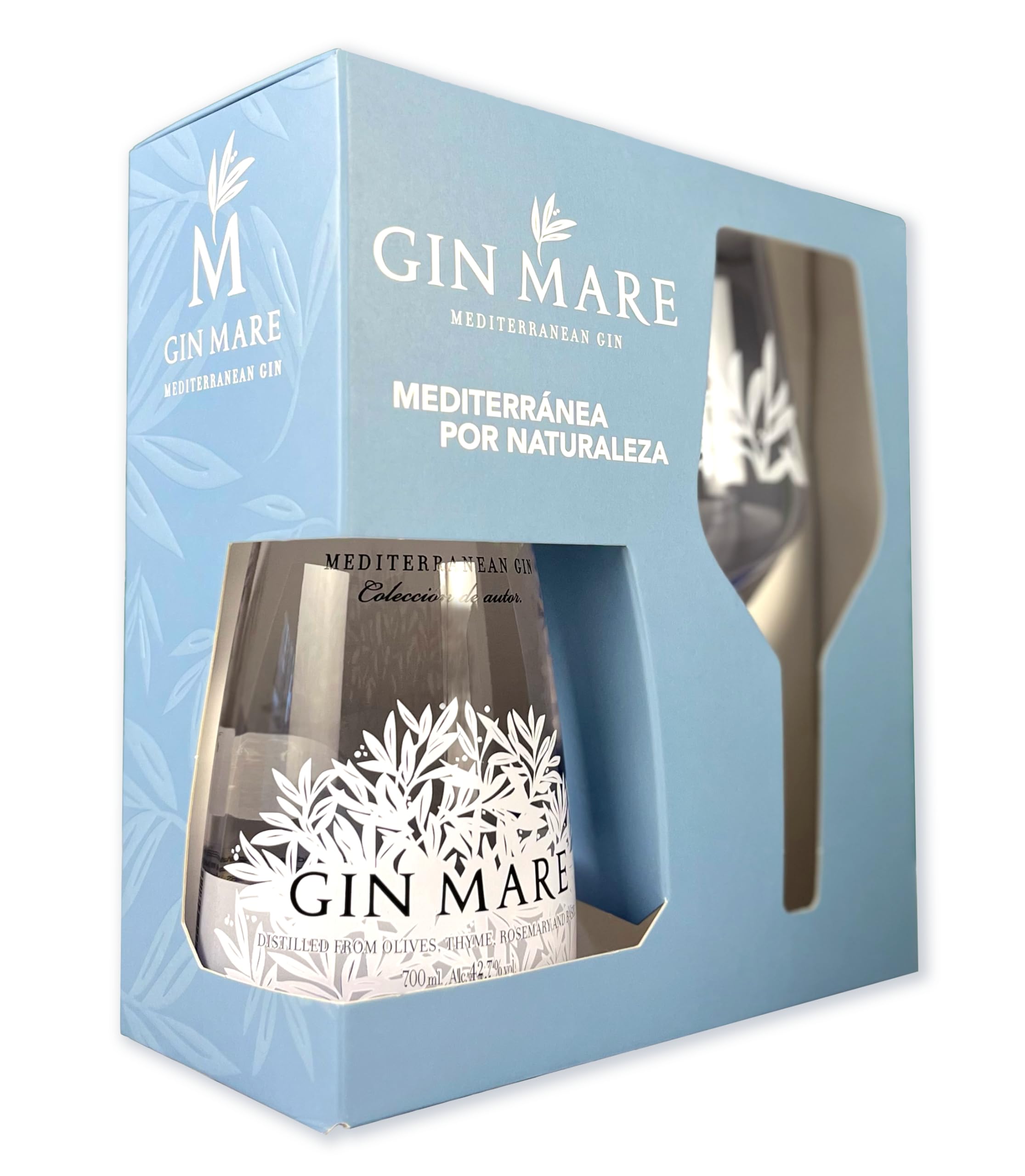 Gin Mare Ginebra Mediterránea Pack Copa Botella 700 ml