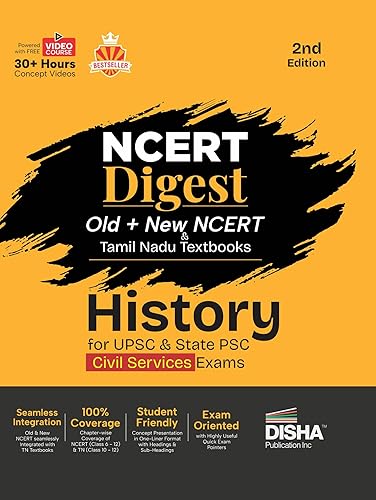 NCERT Digest - Old + New NCERT &amp; Tamil Nadu Textbooks - History for UPSC &amp; State PSC Civil Services Exams | NCERT Class VI – XII &amp; TN Class X - XII | 30+ Hours Video | IAS Prelims &amp; Mains