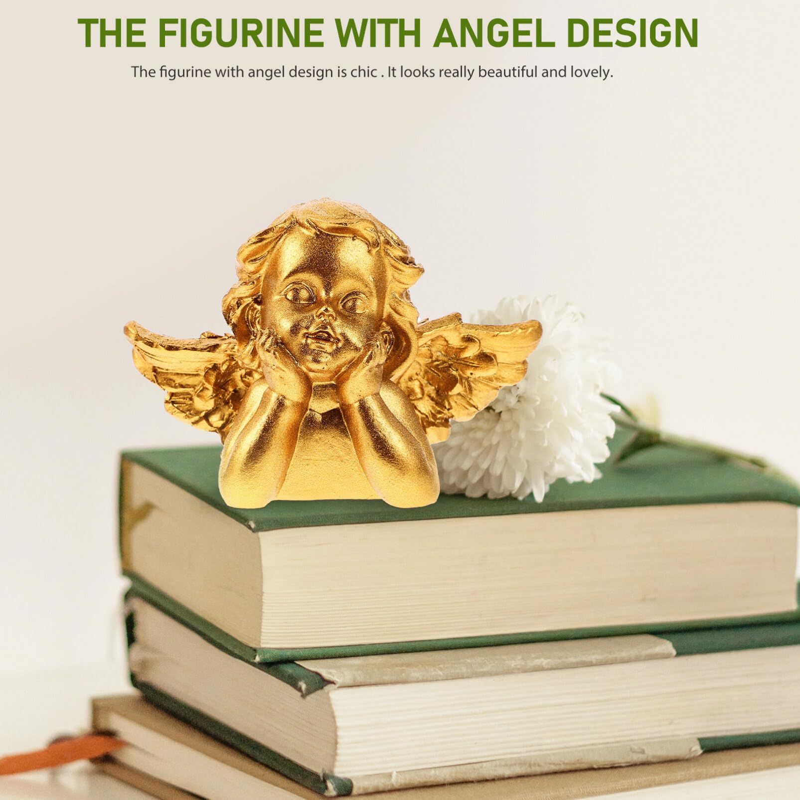Amazon.co.jp: Happyyami 赤ちゃん7天使7置物72個7ゴールデン7天使7像7