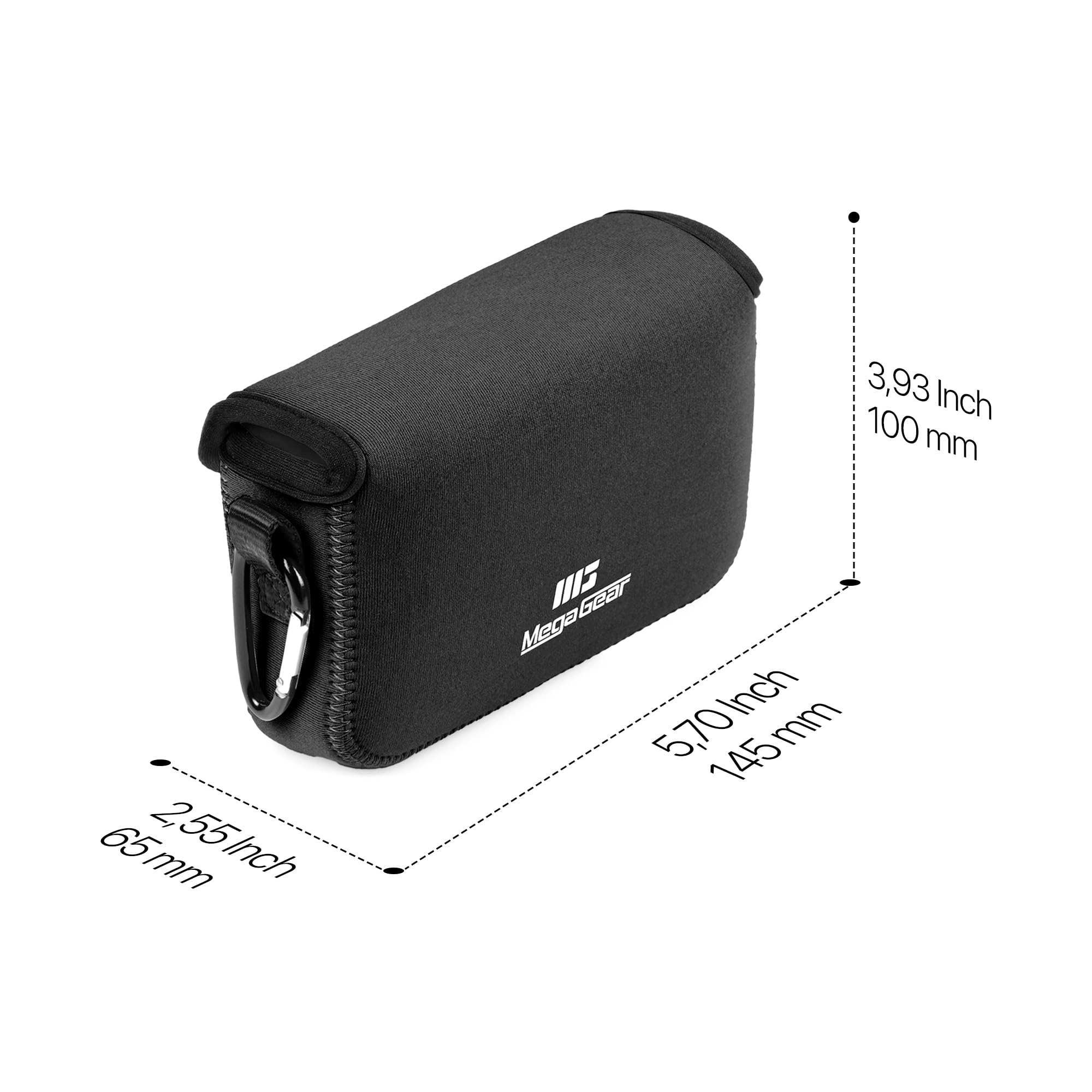 MegaGear Custodia in neoprene per fotocamera Fujifilm X100VI - Borsa elegante e protettiva per la fotografia digitale (Nero)