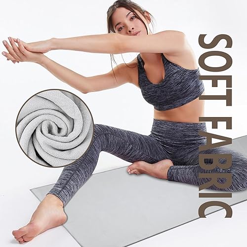Miniatura 4 de Toalla de yoga (gris, 24"X72")