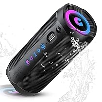 Cassa Bluetooth Portatile 30W, Potente Altoparlante Bluetooth, Doppio Basso Driver, 30 Ore di Autonomia, TWS Accoppiamento, RGB, IPX7 Impermeabile, AUX, TF,USB,Ideale Attività All’aperto, Feste, Viaggi