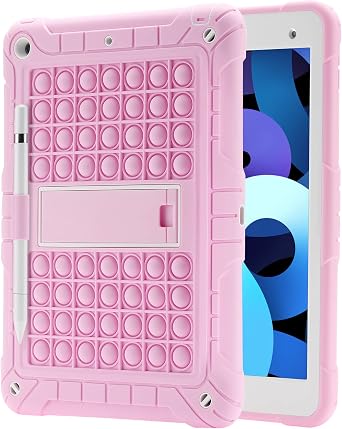 XZC Kids Case for iPad 9th / 8th / 7th Generation 10.2 Inch, Pink