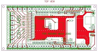 Electronics-Salon DIN Rail Mount Screw Terminal Block Adapter Module, for Arduino MEGA-2560 R3.