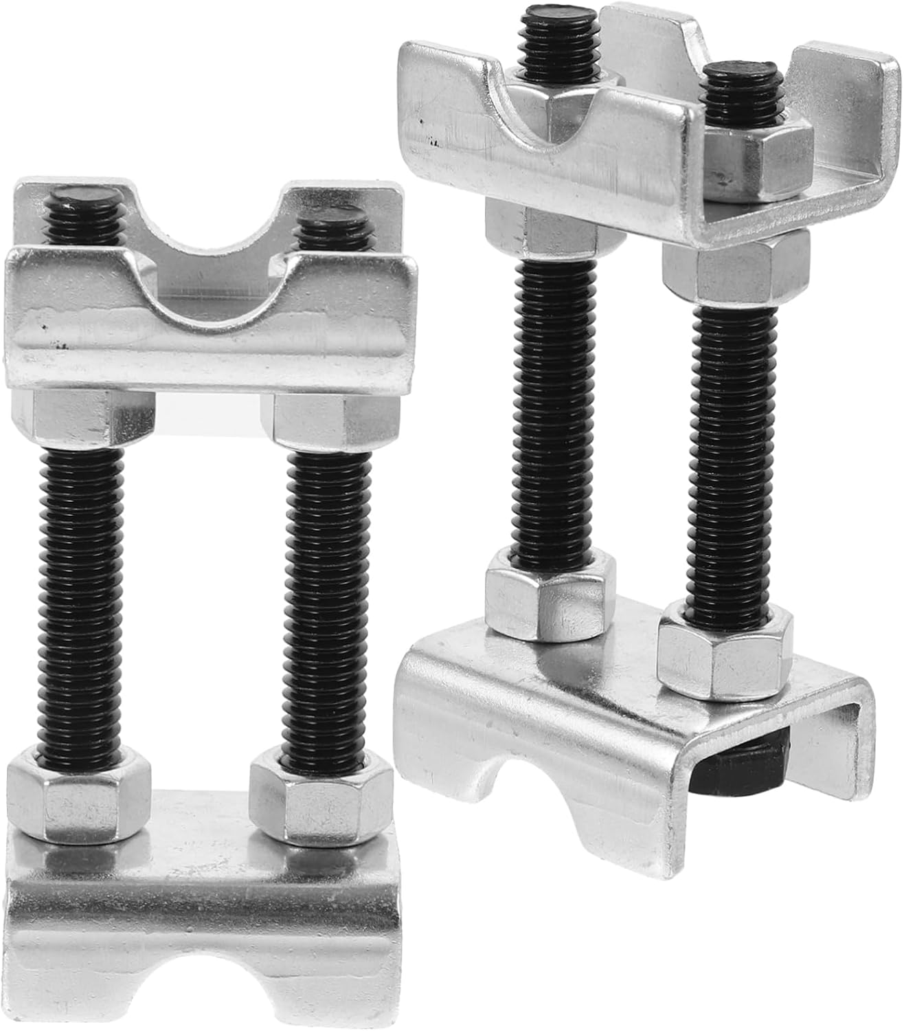 1pair Adjustable Coil Spring Compressor Tool Manual Compact Spring Spacer for Shock Absorbers Lightweight Design for Easy Use