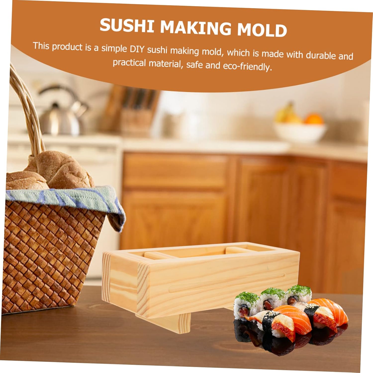 1piece Diy Sushi Making Tool Sushi Maker Kit Japanese Rice Molding Tools Rice Molds Roller