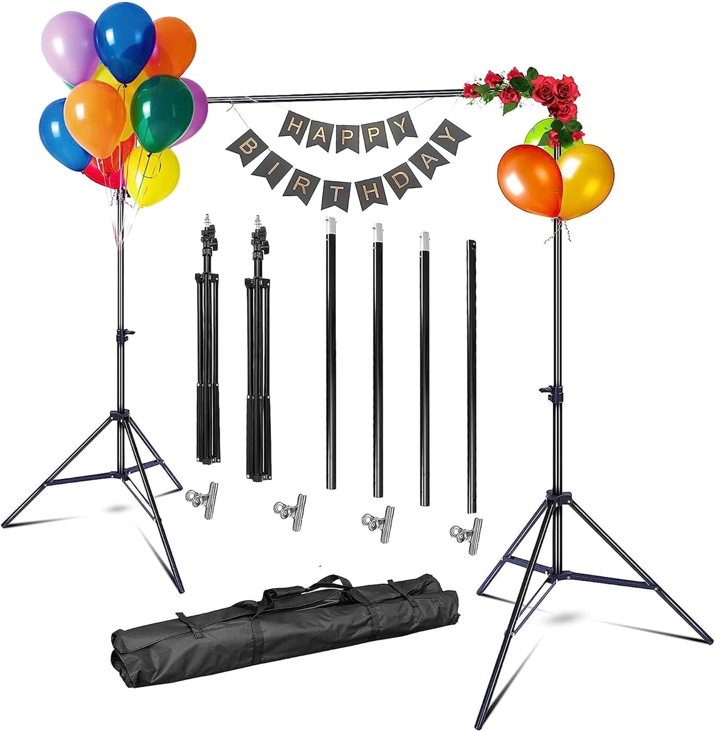 Moclever Backdrop Stand, Backdrop Stand for Parties 10ft
