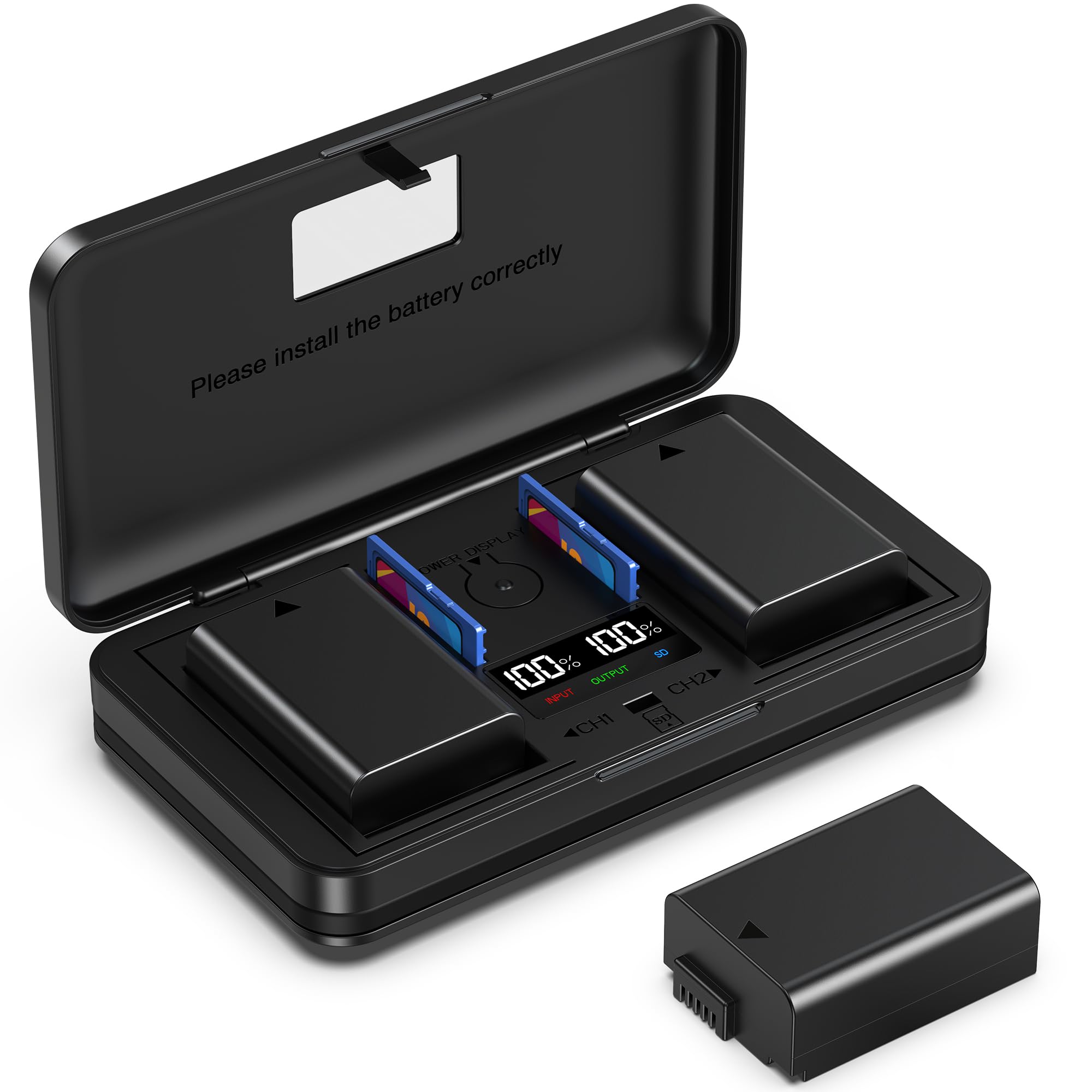 EN-EL25 (1350mA) Camera Battery Multifunctional Charger Set (Including Two Batteries) Compatible with Nikon Z30/Z50/ZFC