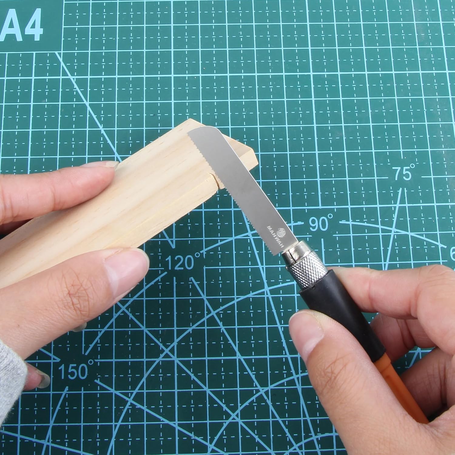 Set mini seghe a mano per modellismo fai da te 3 tipi intercambiabili lame seghetto custodia