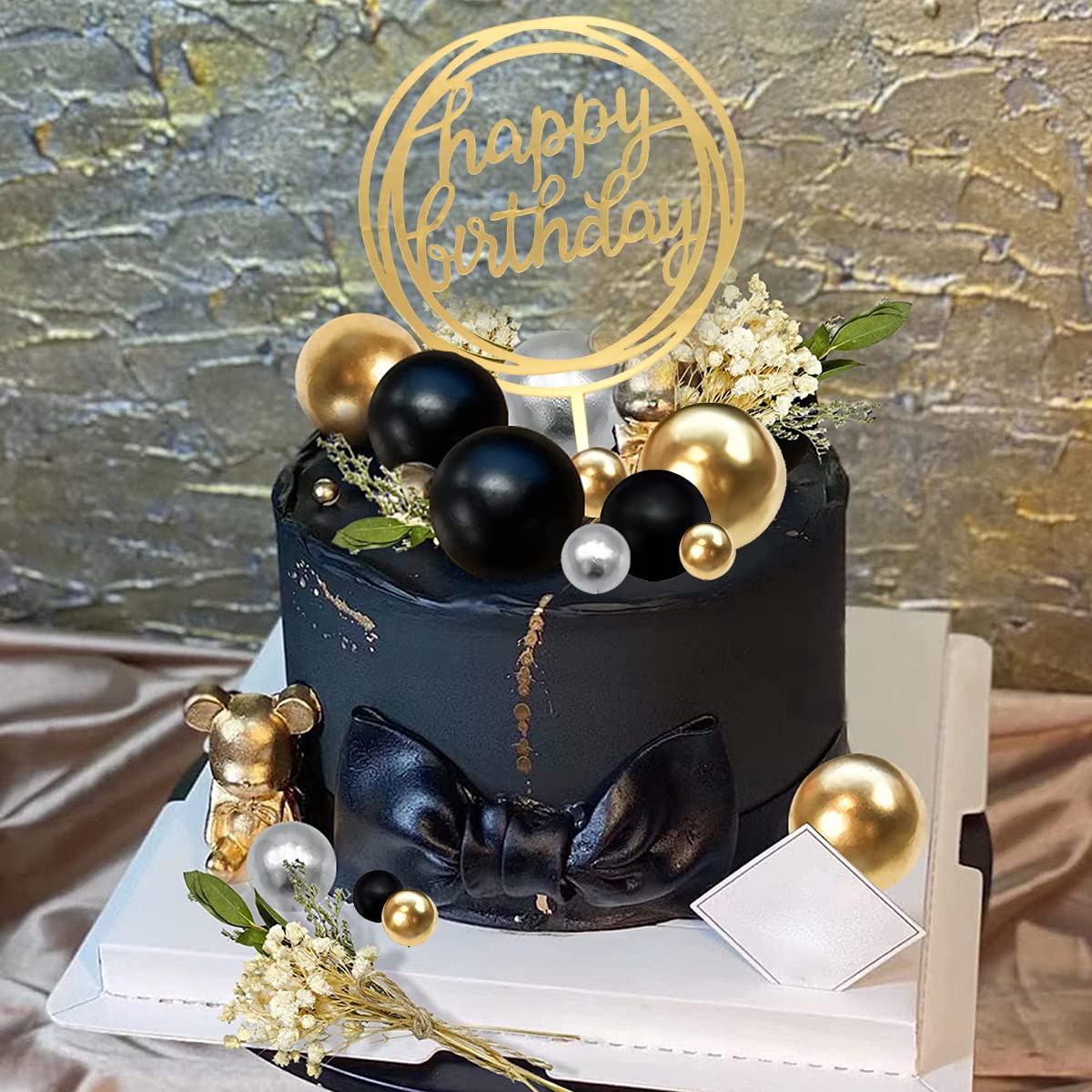 100 Decorazioni Per Torte A Palline Di Schiuma - Topper Per Cupcake, Compleanni, Matrimoni