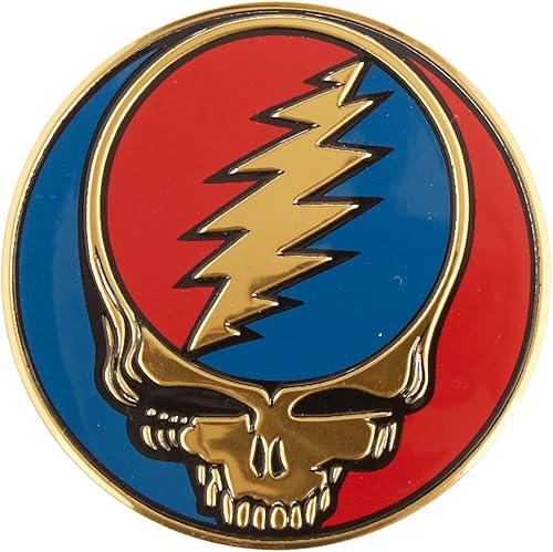 C&D Visionary Grateful Dead - Pegatina metálica SYF tamaño mediano 1 5/8"