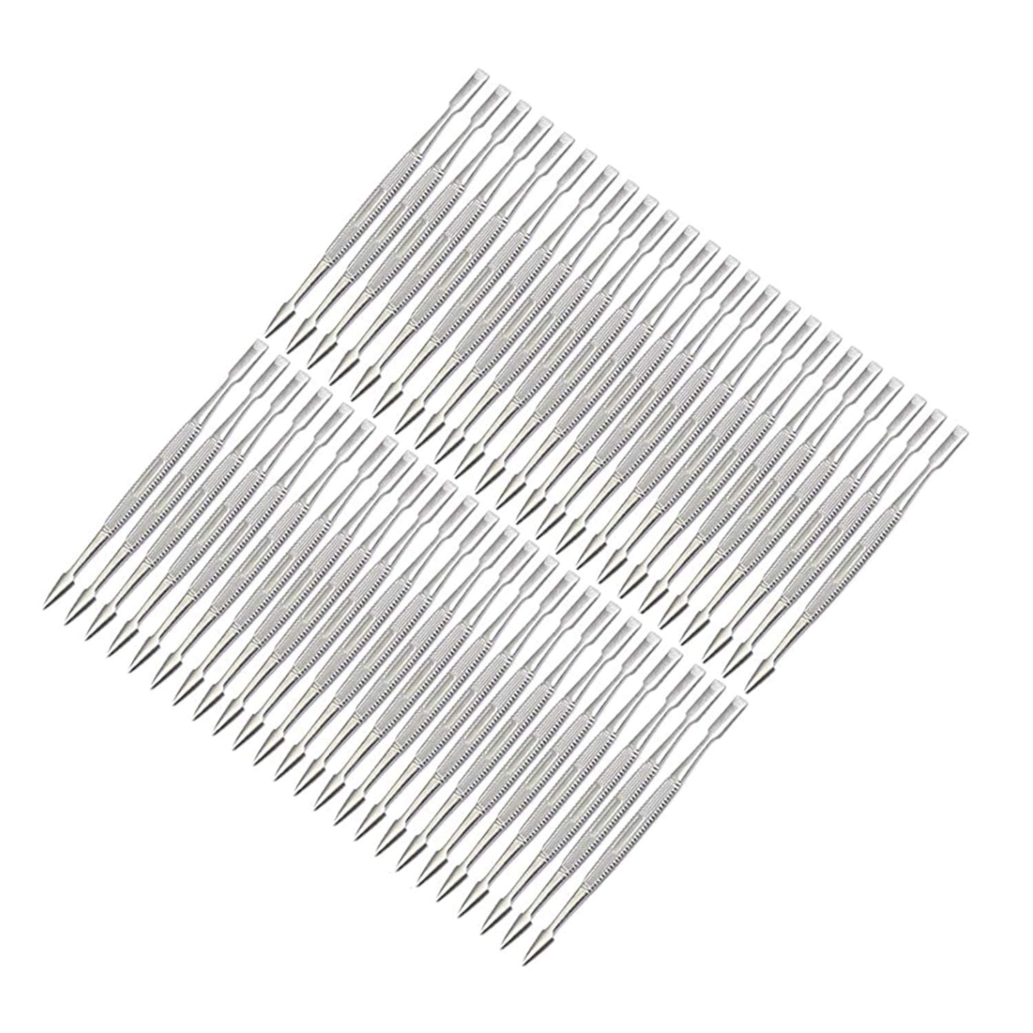 Set of 50 Professional Nail Cuticle Pusher Chrome Plated Stainless Steel A+ Quality