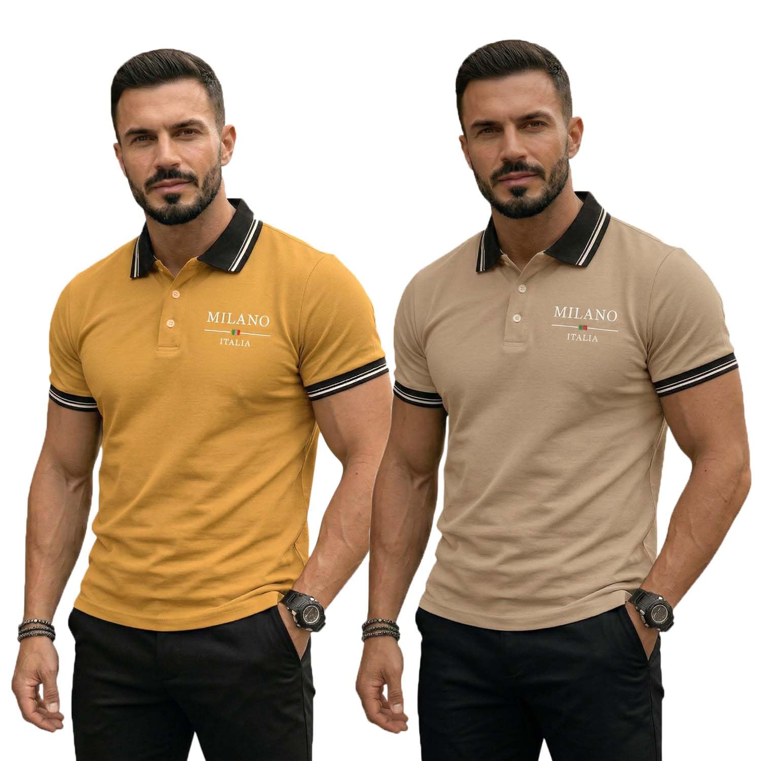 lymio Polo T-Shirt | Polo T Shirt for Men | Casual T-Shirt for Men (SSM-P5-P8)-picture-57