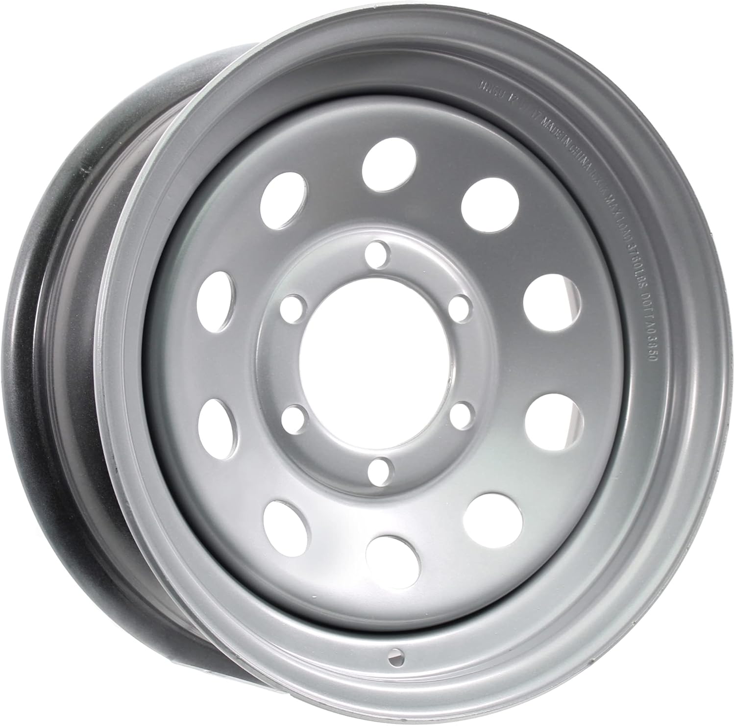 eCustomrim 2-Pack Trailer Wheel 16X6 16 Inch 6 Lug Silver Grey Modular Rim