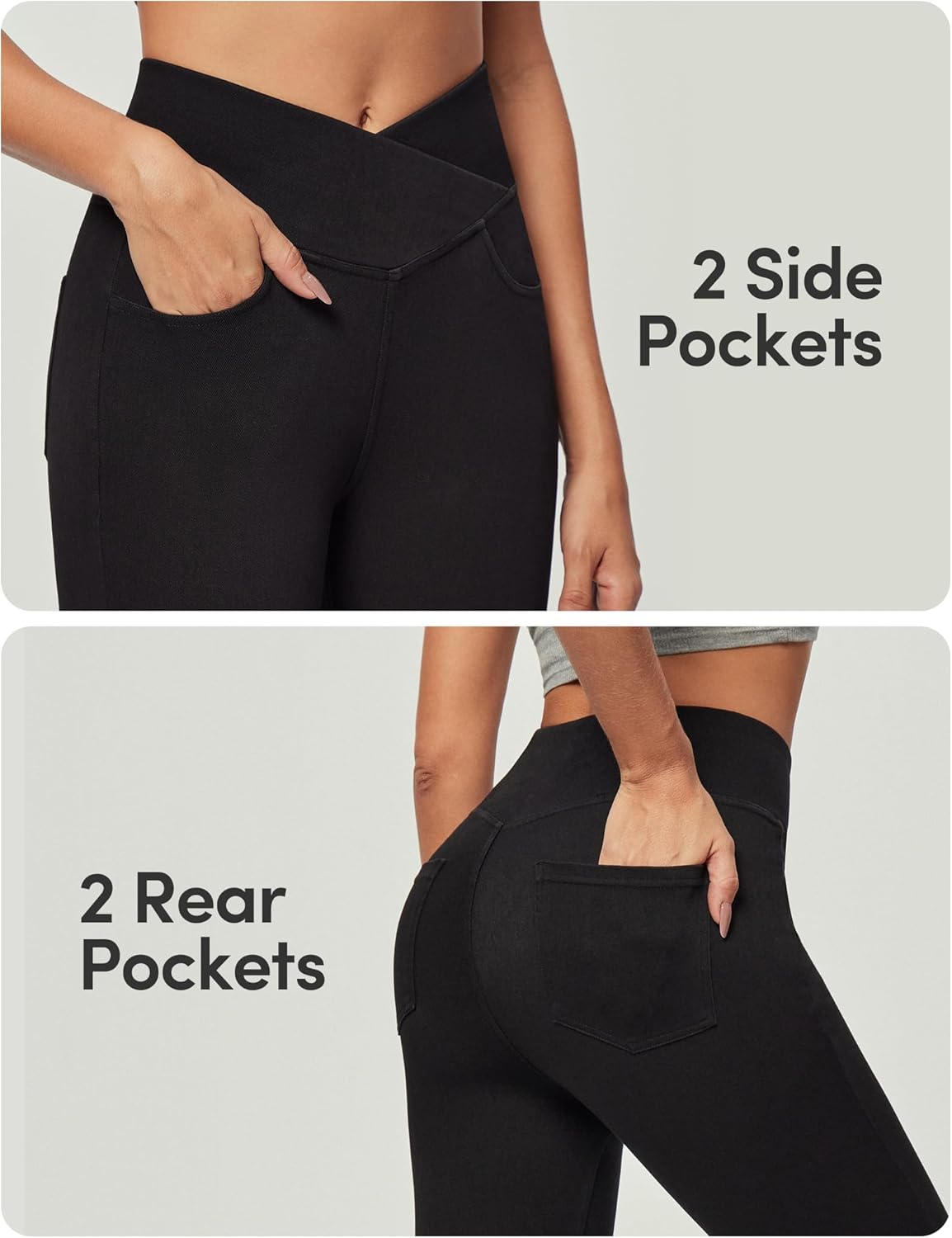 IUGA Women Jeans High Waisted Stretchy Jeans Jeggings Women Tummy Control Pull on Skinny Jean Leggings with Pockets Trendy - Image 5