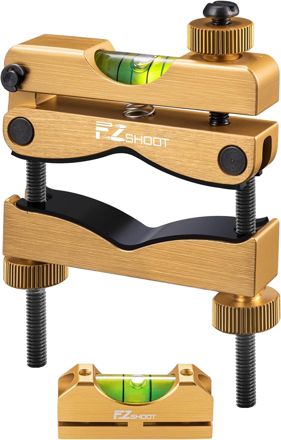 EZshoot Scope Leveling Kit with High-precision Bubble Leveling System Magnetic Universal Scope Mounting Kit Compact Storage Case for Equipment and Maintenance Gold