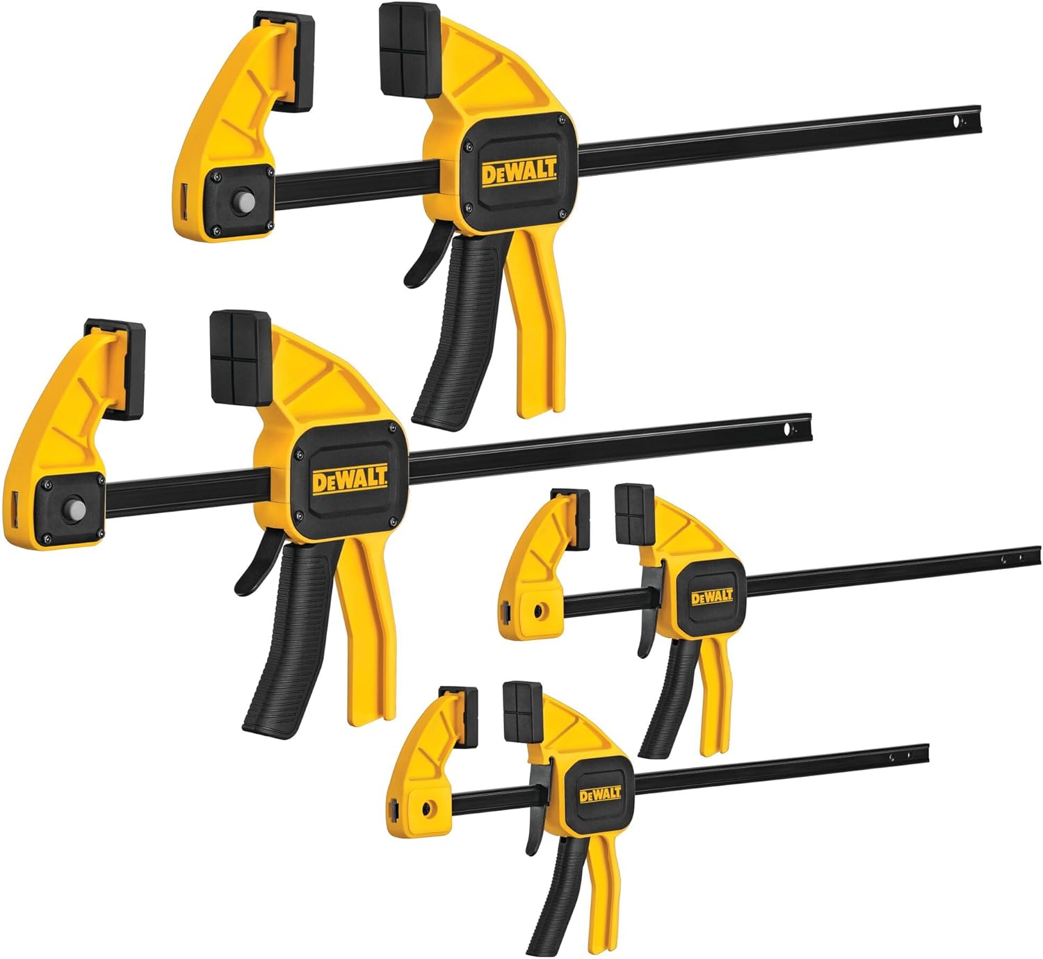 DEWALT DWHT83196 Medium and Large Trigger Clamps - 4 Pack
