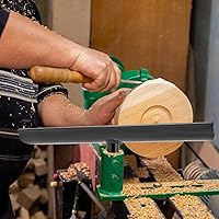 Vista 4 de Soporte de herramientas de torno de acero inoxidable de 12 pulgadas para tornos de madera, barra redonda, soporte de herramientas de torneado
