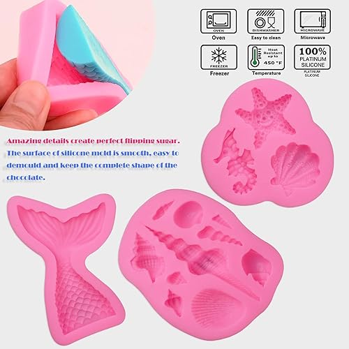 Miniatura 10 de Sakolla - Molde cuadrado de chocolate de silicona, moldes de 80 cavidades para chocolate, caramelo, praliné, cubitos de hielo, gelatina y gominola