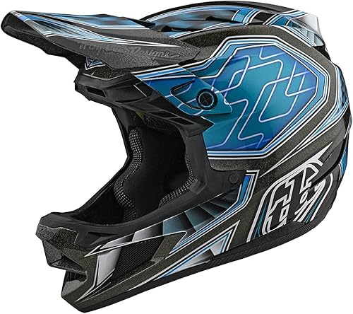 Troy Lee Designs Casco de bicicleta de montaña compuesto D4. Ventilación máxima ligera MIPS EPP EPS Racing Downhill DH BMX MTB - Hombres adultos y