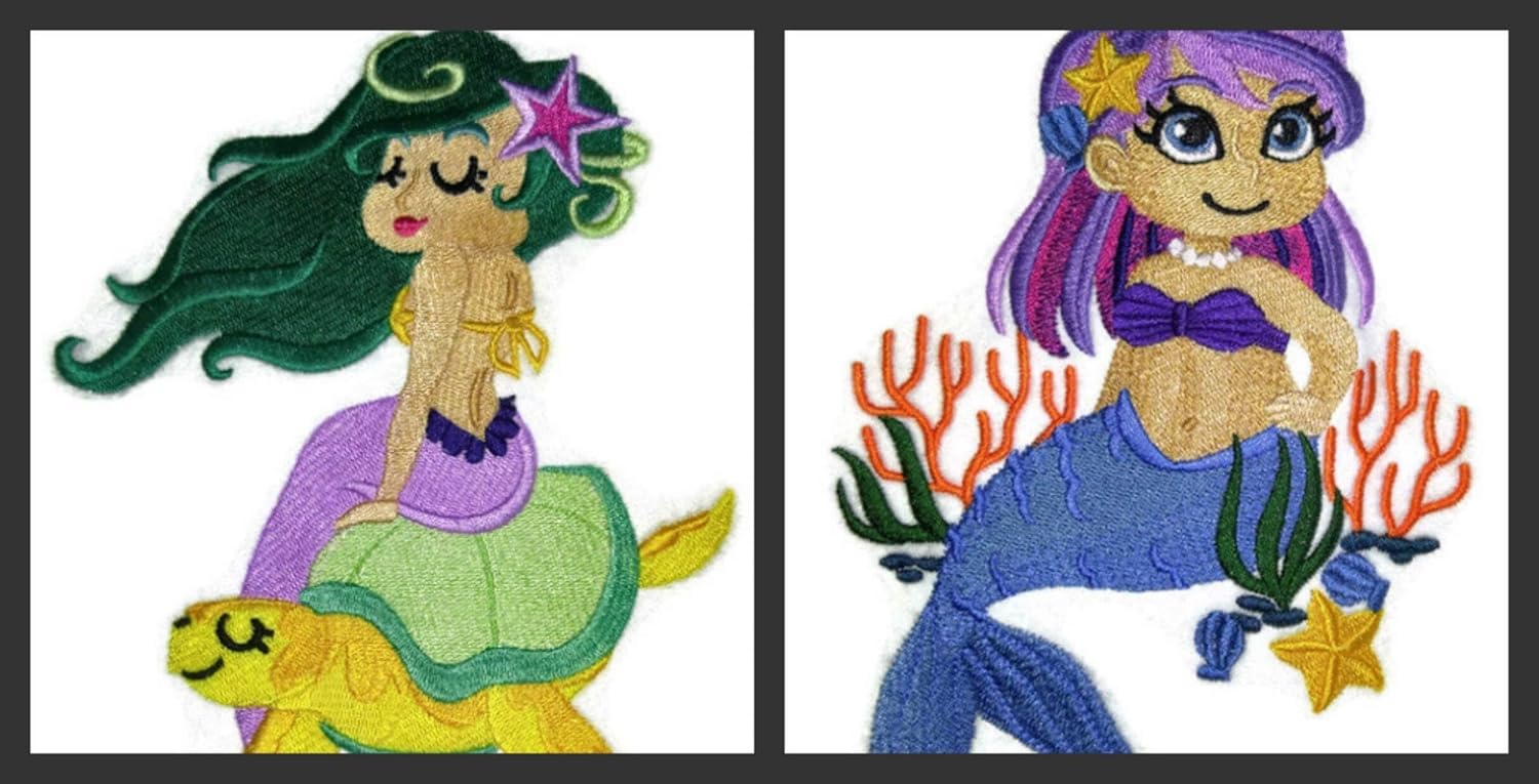 Custom Legendary Mythical Unique Mermaid [Mermaid Splendor] Embroidery Iron On/Sew Patch [6.9" * 9.53."][Made in USA]