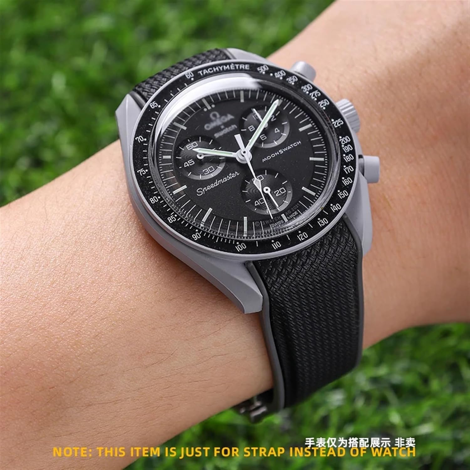 TOPBD 20mm Silicone Suitable For Omega Swatch Strap MoonSwatch Curved Interface Rubber Silicone Watch Band Seamaster 300 For Omega X Swatch Joint celestial Sports