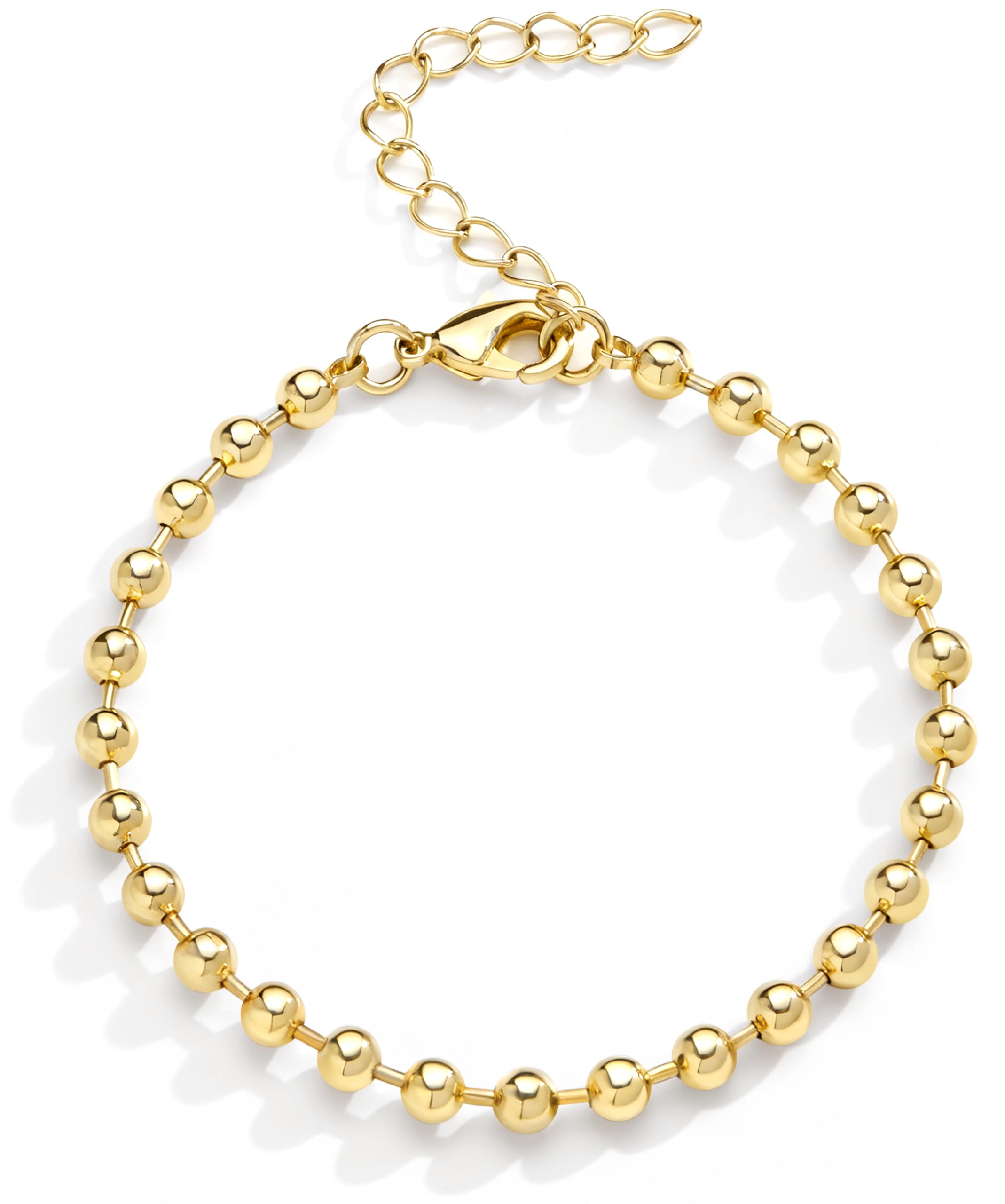 Extra Large Anklets for Women Waterproof, 14K Gold Plated Stack Anklets for Women Plus Size, 10"+2" Non Tarnish Large Ankle Bracelets for Women, Summer Big Ankles Set, Beach Bikini Vacation Jewelry