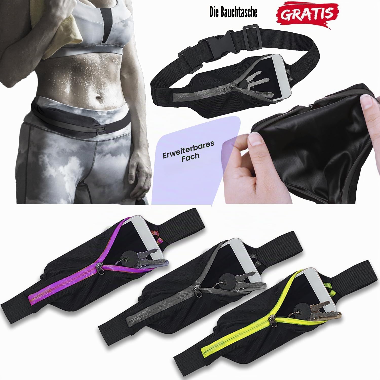 Bauchweggürtel Herren mit Sauna-Effekt · Schwitzgürtel Bauch Damen zum Abnehmen · Waist Trainer und Korsage Damen Bauchweg · Bauchgürtel Neopren · Latexfrei & Komfortabel