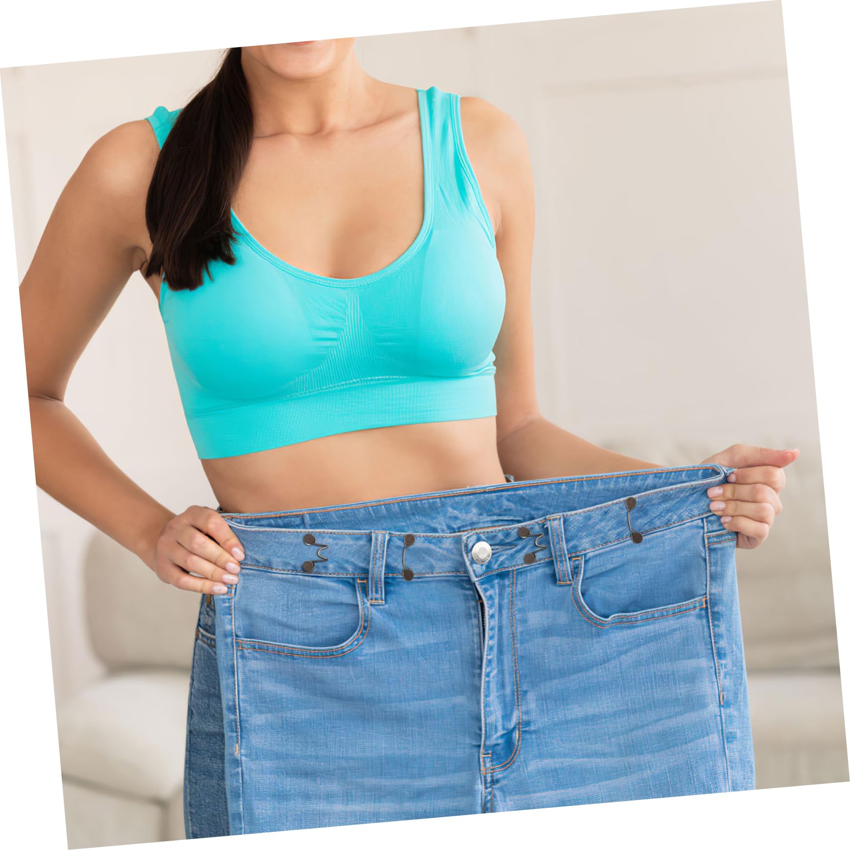 24juegos Ajustadores De Cintura Para Jeans Sin Costura De Clips Metálicos Diversos Compatible Pantalones y Faldas Solución Práctica Para Ajustar La Talla