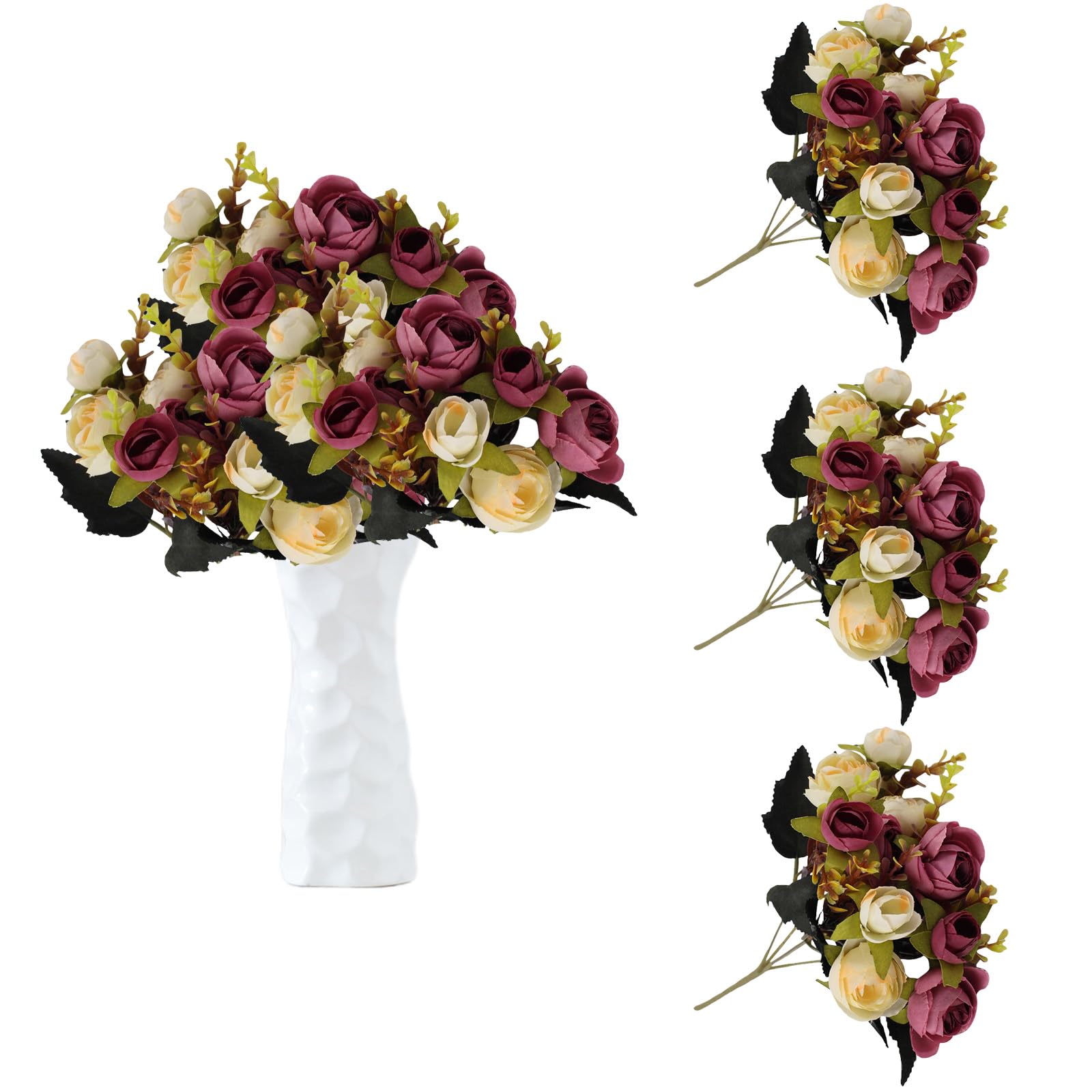 astylishome Fake Flowers for Outside Artificial Flower Autumn False Blooms for DIY Living Room Home Deco Garden Wedding Decoration Craft Accessories Mixed Colours 0311