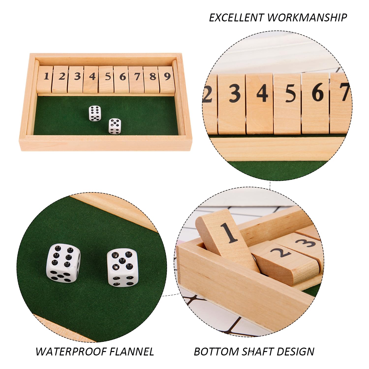 XMNIVATE 1 Piece Number Flip Card, Boxing Game, Arithmetic Game, Puzzle Game, Dice Game, Drinking Order Number Flip Card, Suitable for Parties, Entertainment, Family Gatherings, Etc. - Image 4