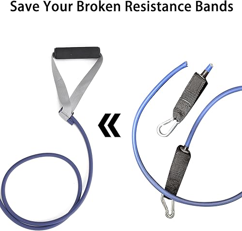 Miniatura 3 de Manijas de banda de resistencia, anclaje de puerta, kit de accesorios de correa de asistencia para bandas elásticas y tubos, accesorios de bandas de