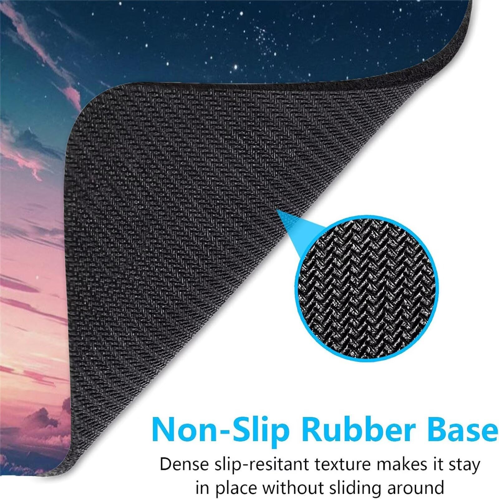 Alfombrilla Ratón Nube Alfombrilla Ratón Gaming XXL 1200x600x3mm Accesorios Escritorio,Antideslizante Mousepad Cielo Estrellado Tapete Escritorio Infantil,para Alfombrilla Pc Teclado Ratón J664
