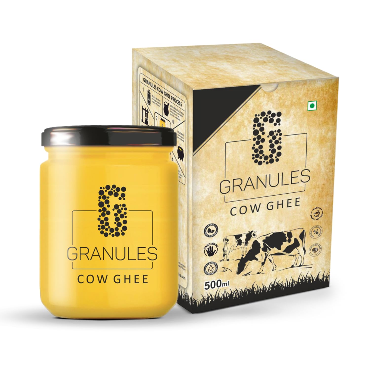 GRANULES The Company Pure Cow GheeINatural GheeI500Ml Glass JarITraditional Method UsedIPremium Ghee(Pack Of 1) (B0C39W1P3P) Amazon Price History, Amazon Price Tracker