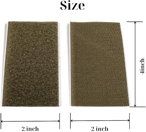 Miniatura 9 de Cinta de velcro rosa de 1 pulgada de ancho, no adhesiva, 1 yarda de longitud, cinta de nailon rosa, juego de sujetadores de tela para bolsas de