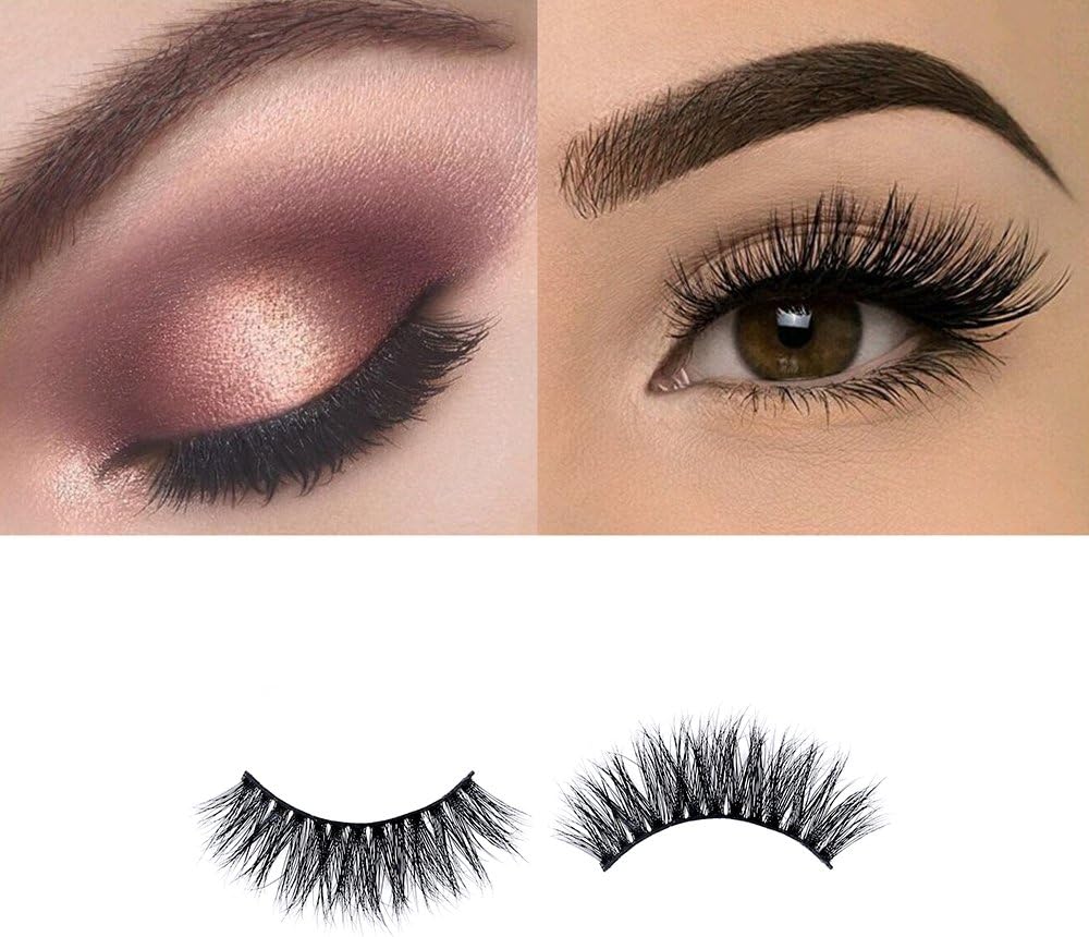 3D False Eyelashes Long Fake Eyelash Stripes Soft Comfortable Eyelashes Handmade Reusable Dramatic False lashes for Make up by JKC