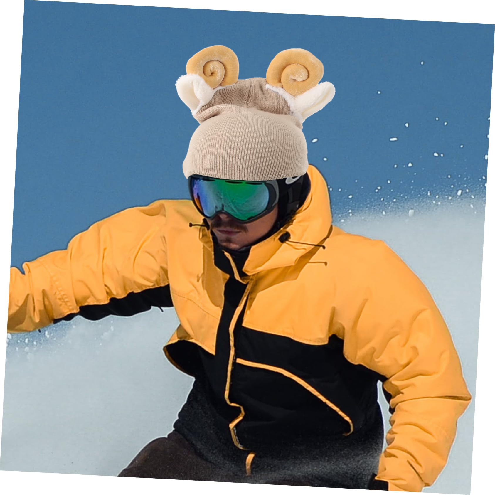 Housse De Casque De Ski Cartoon - Protection Contre Les Rayures, Design Mignon, élastique Pour Adulte