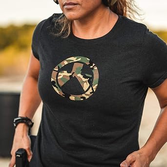Magpul Womens Women's Woodland Camo CVC Crew Neck Short Sleeve T-Shirt
