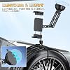PLDHPRO Tablet Holder, Car, Smartphone Holder, Aluminum Folding Arm, No Shaking Won't break! Compatible with 5.1 - 15.6 inch devices, including iPhone 17 - 8 series, iPad Pro 12.9 - mini series, iPad car holder