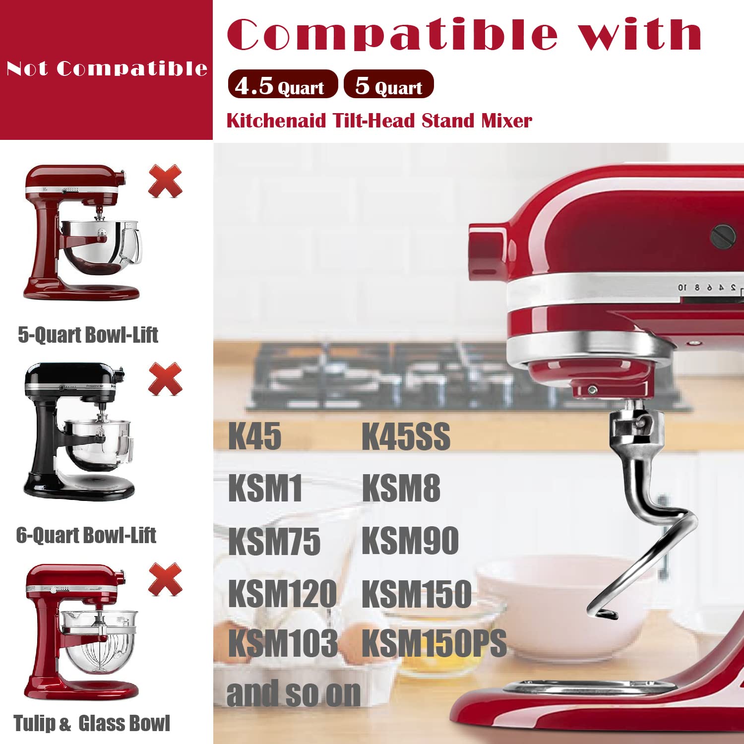 Amazon.co.jp: KitchenAid 4.5-5クォート ティルトヘッド