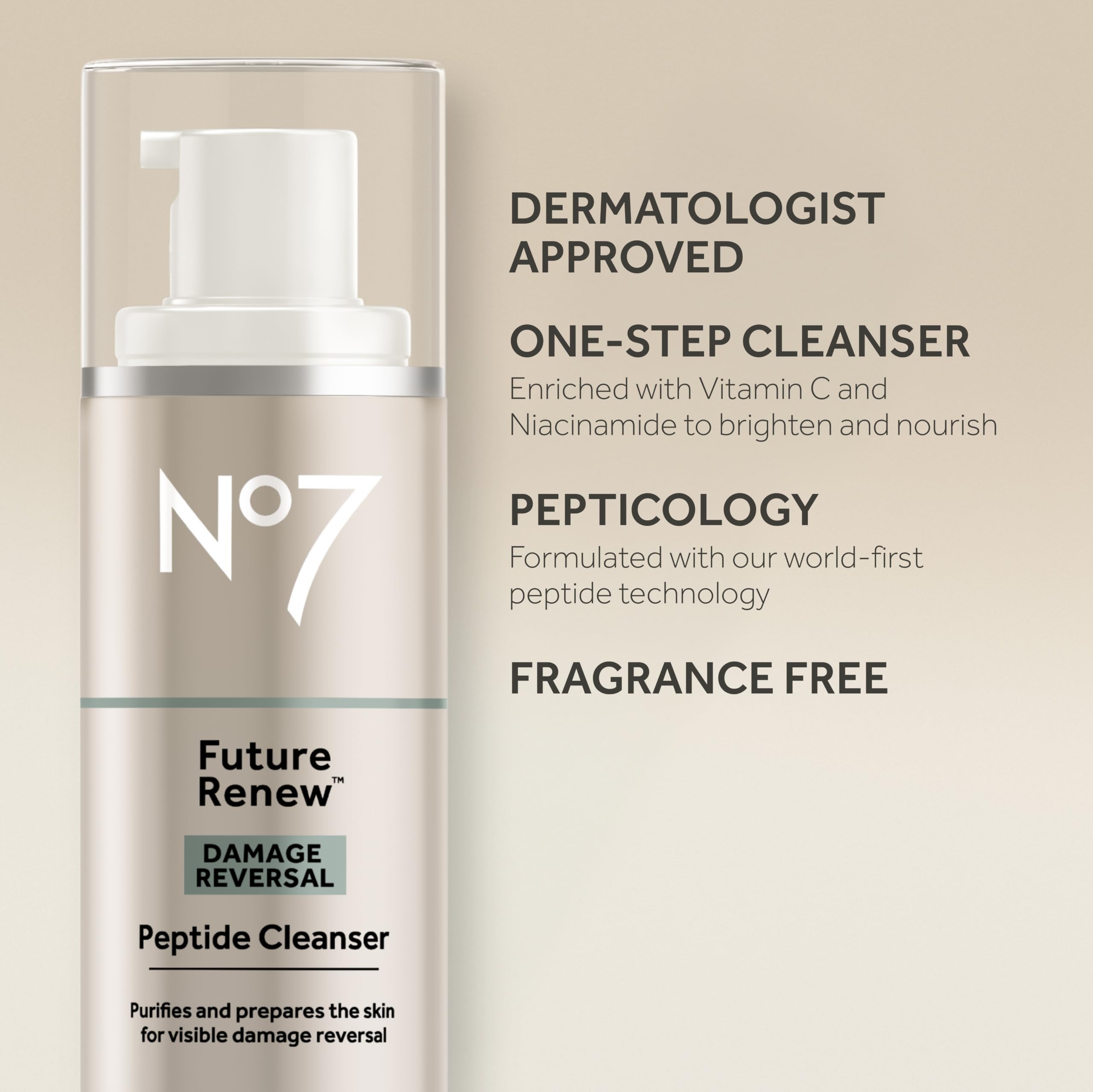 Amazon.com: No7 Future Renew Damage Reversal Peptide Gentle Face