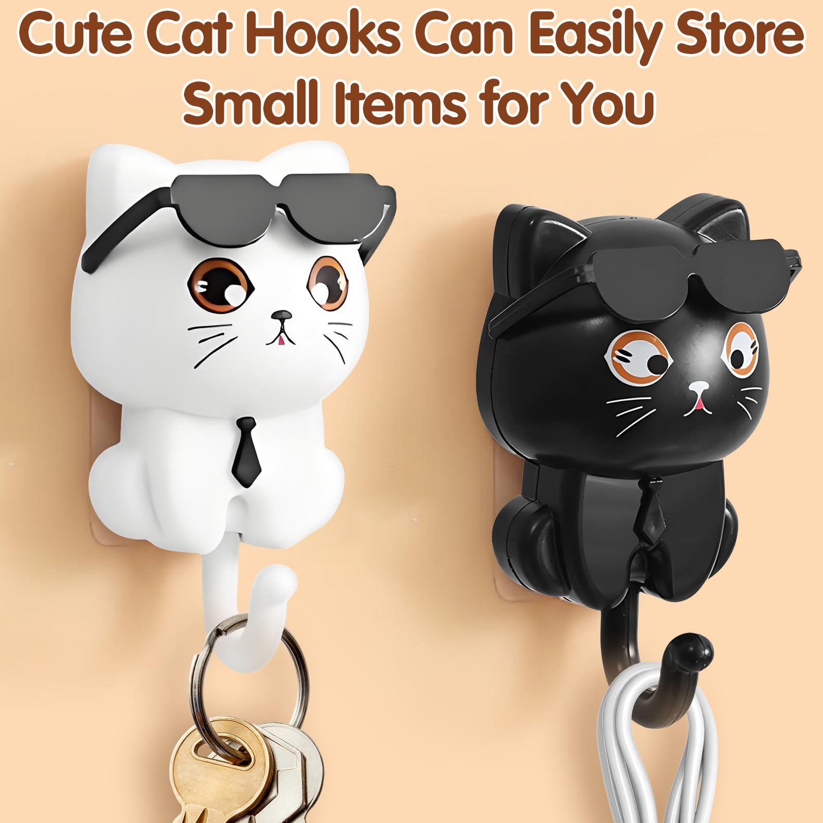 Cadeau Saint-Valentin Couple Mabor Porte-clés Couple Chat Noir Blanc - Cadeau Saint Valentin Amoureux Chatons Porte-clés Mignon Couple