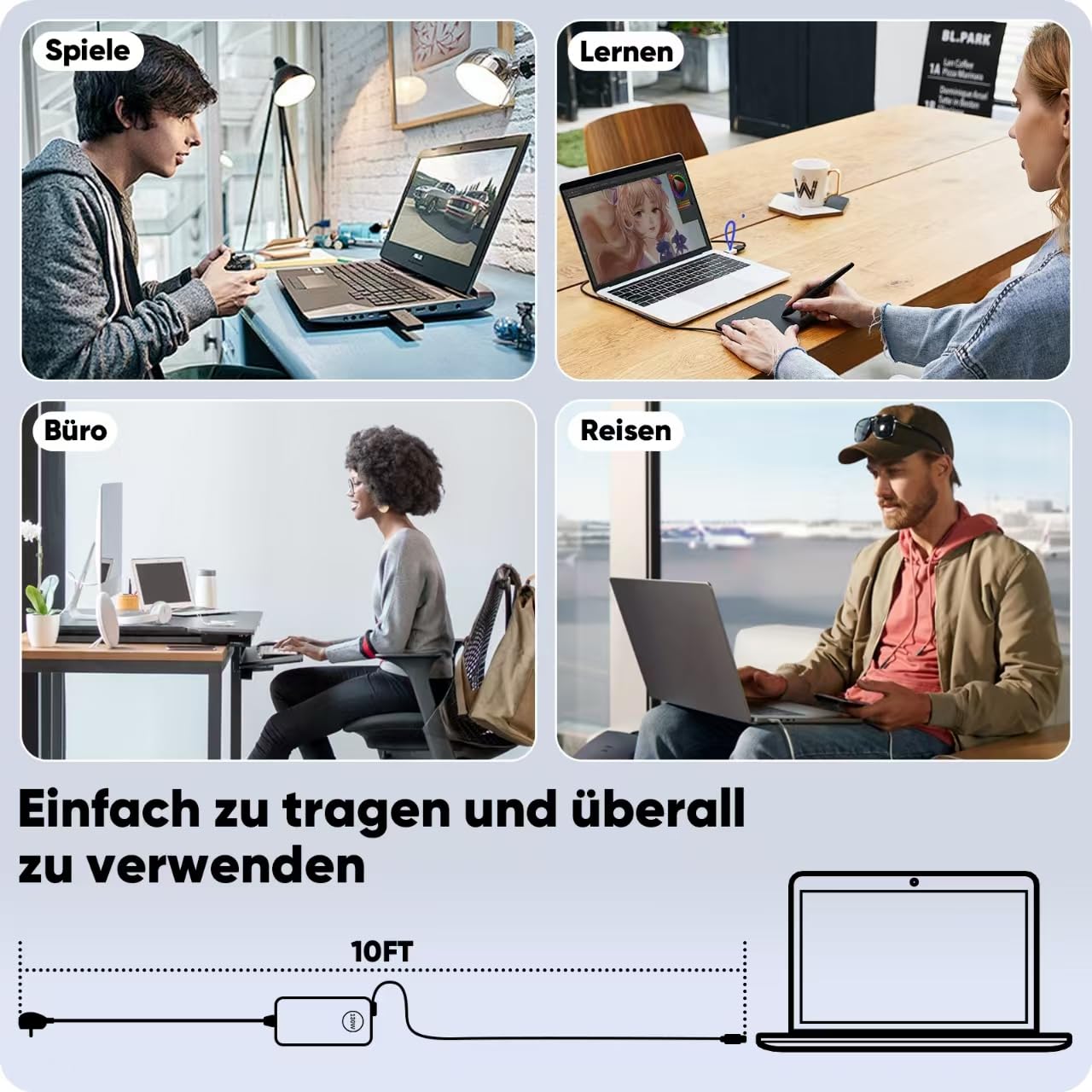 130W USB C Netzteil Laptop Ladekabel für Dell XPS 15 2in1 9575 9500 9510 9520 9530 XPS 17 9700 9710 9720 9730 Precision 5530 5550 5560 5570 5750 5760 5770 3560 3550 3551 Latitude 7410 9410 5420 5520