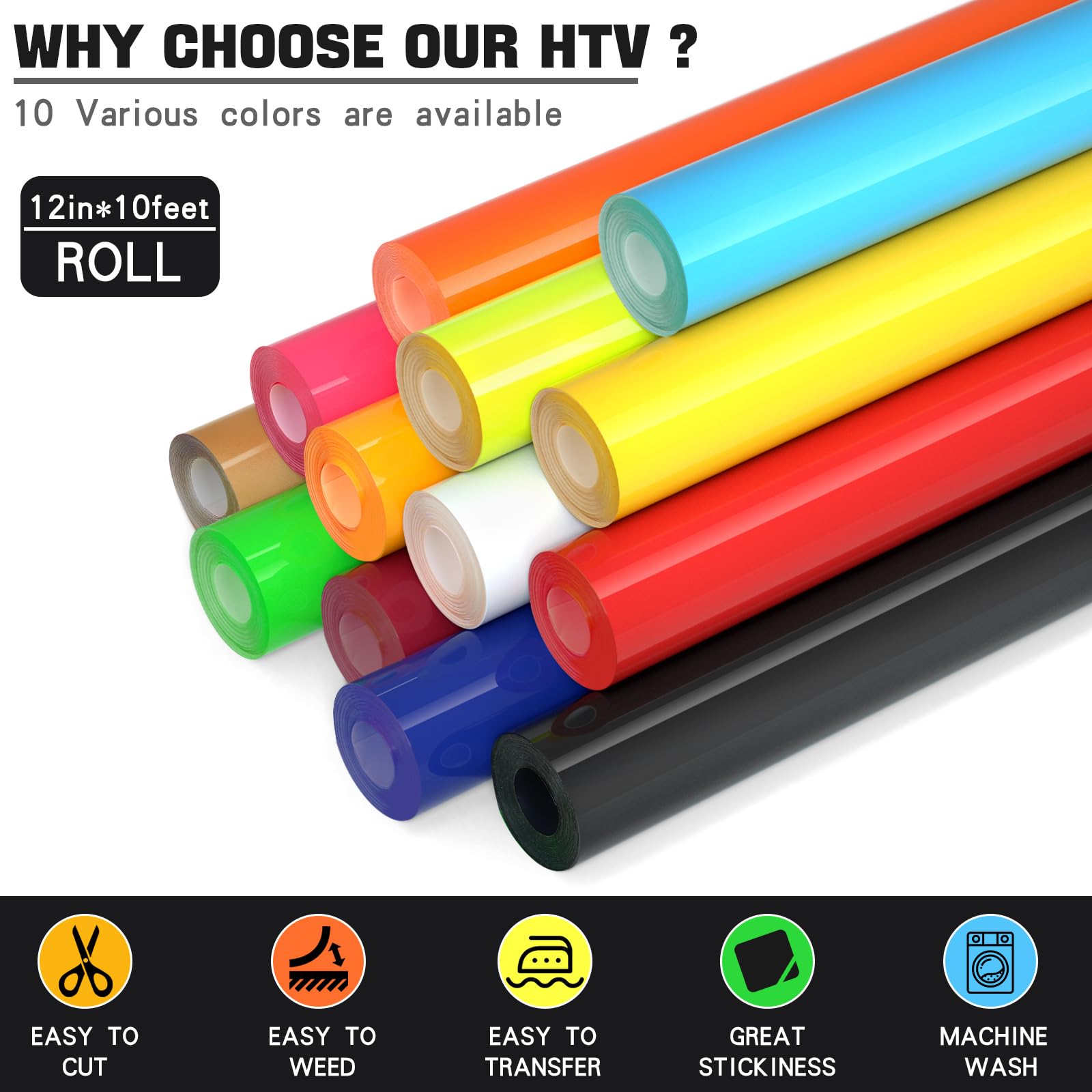 Vinilo De Transferencia De Calor HTV Que Brilla En La Oscuridad, Vinilo De Transferencia De Calor 3D, Vinilo Azul Neón Para Planchar, Vinilo Blanco Flocado Que Cambia De Color, 3 Hojas